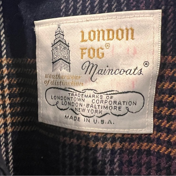 London Fog Women's Vintage Navy Maincoat Size 10 - Picture 2 of 14